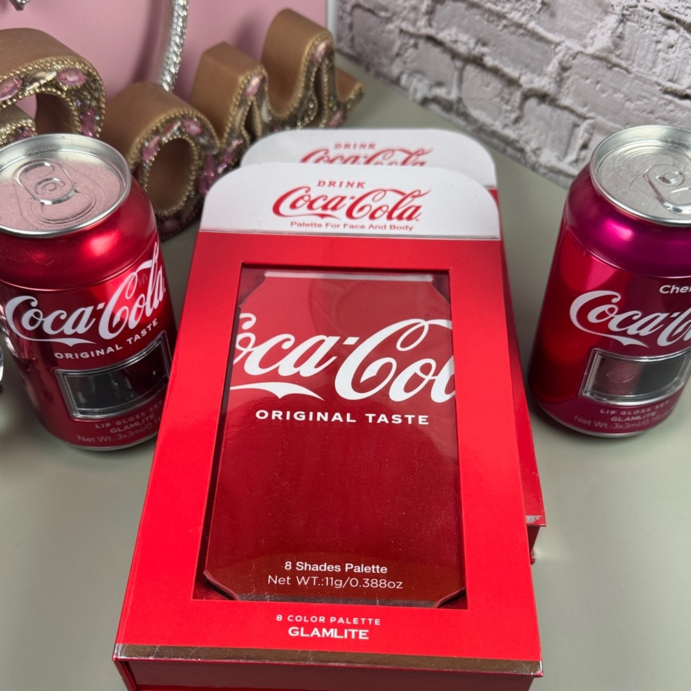 Coca Cola Eyeshadow Palette - Lip Glosses and Colors